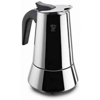 Pezzetti Café 10 Tasses Induction – Acier inox – Noir/Argent