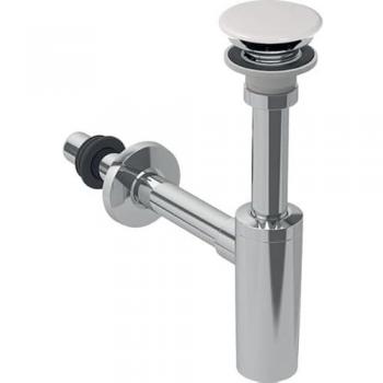 Design Sifone ONE con Piletta di Scarico Cromo/Bianco – Geberit 151.019.01.1