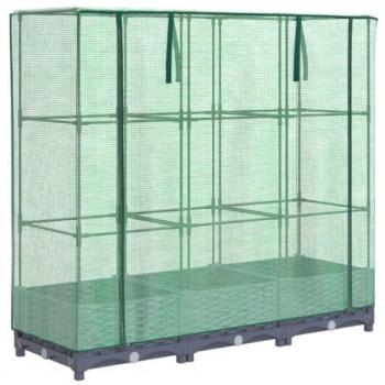 Jardinière de jardin surélevée avec housse – 120x40x123 cm