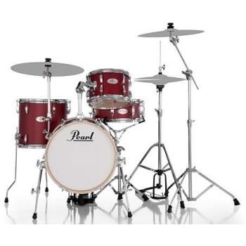 Pearl Midtown 4pc Matte Red Drum Kit with Hardware
