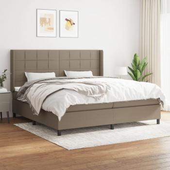 Cama box spring con colchón reversible 200x200 cm