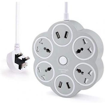 URbantin 1.8M Power Extension Cord with 4 Sockets