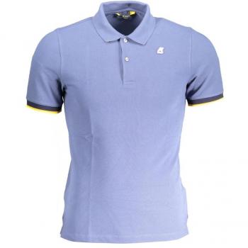 Men's Blue Cotton Polo Shirt