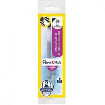 Refill gel Paper Mate Erasable black pack of two pieces