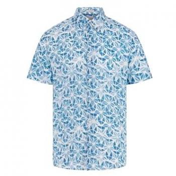 Camicia a Maniche Lunghe Guess Viscosa Stampa Uomo