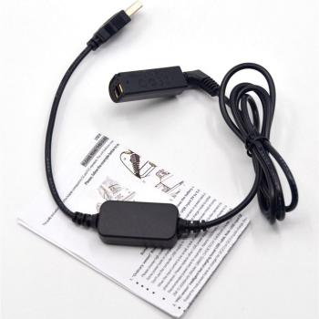DR-70 DC Coupler with 5V USB Cable Adapter for Canon 1000HS