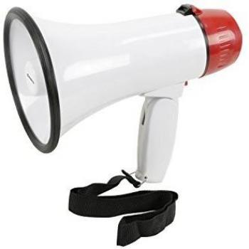 0W Megaphone/Microphone with Record & Playback Looper 200m Projection
