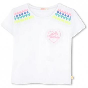 Billieblush Polo e T-shirt bianca U20931 per tre anni