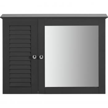 BZR55-DG Spiegelschrank mit Lamellentür
