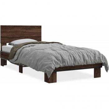 Châssis de lit Prolenta Premium, finition chêne brun 90x190 cm