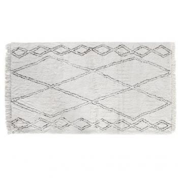Tapis Moderne Esprit Noir Beige 175 x 100 cm Intérieur