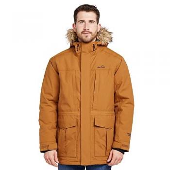 Peter Storm Mens Parka III Waterproof & Insulated Jacket, Brown
