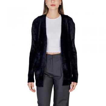 Veste longue femme Morgan, maille noire