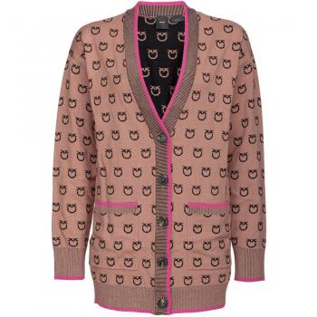Pinko Strickjacke für Damen Lama 101562 A112 Braun Relaxed Fit S