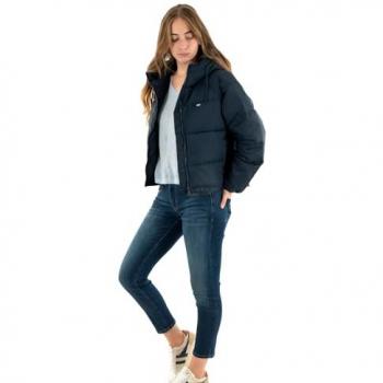 Steppjacke TOMMY JEANS CURVE JW ASPEN PUFFER EXT Gr. XXL, blau, Damen