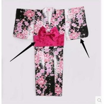 Traditional Japanese Cherry Blossom Robe in Pink