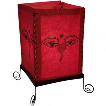 Metall‑Tischlampe mit lokta Papier – 35x20x20 cm, Buddha-Auge