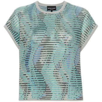Top Emporio Armani Verde Donna Taglia M
