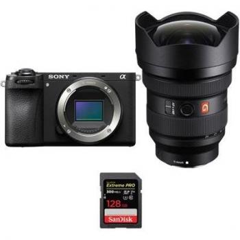Alpha 6700 Sony Pack Photo : Camera, Lente 12-24mm f/2.8 GM, SanDisk 128GB Extreme PRO, Guide PDF 20 Techniques