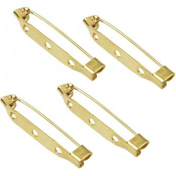 Pack de broches pour bijoux en laiton/argent/or – 100 exemplaires