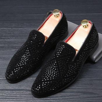 Zapato elegante para hombres: mocasín, transpirabilidad, diamantes de imitación