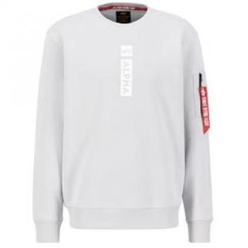 Alpha Industries Herren Pullover mit Label-Print