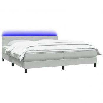 Elegantes Boxspringbett Samt 200x210 cm