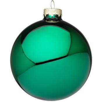 Albero di Natale: Sfera Verde Lucida (4x)