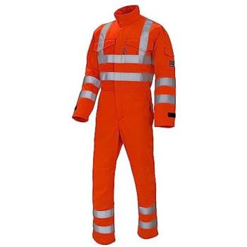 Pegdev Men's XL Orange Hi-Vis Arc Flash Protective Coat
