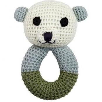 Schneehörnchen Sally: 120 cm Rasselspielzeug aus Holz (1,5 kg)