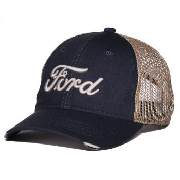 Camiseta Ford Azul con Logo Trucker