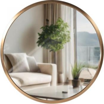 Specchio da Parete Design Oro Opaco S