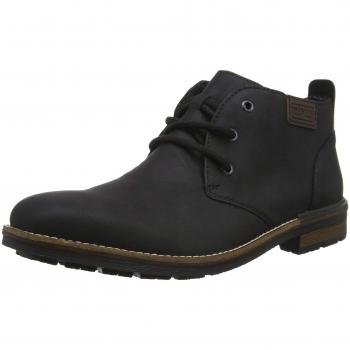 Rieker Men's Desert Boots B1340 (Black/Chestnut 01), Size 46 EU