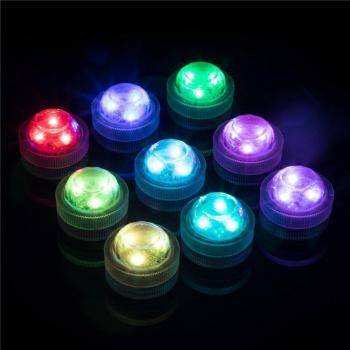 Lampes subaquatiques à LED, 10 pièces, étanches IP67, 16 couleurs, pour décorations festives