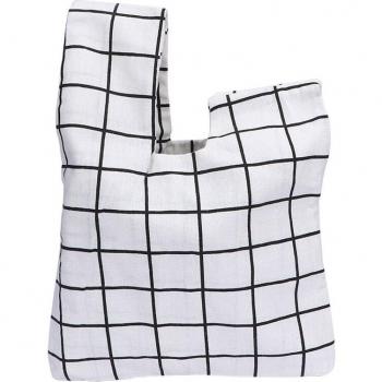 Bolso japonés de mano con nudo y flor ondulada