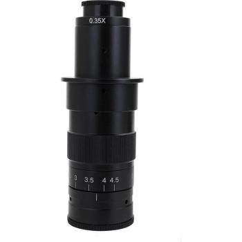 Objectif Microscope Zoom C-mount 180X 120X 300X 200X 130X avec Oculaire 25mm pour Vidéo USB