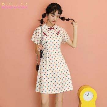 Qipao de encaje para mujer, vestido chino Cheongsam M-4XL