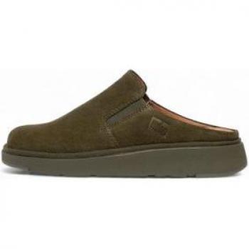 Fitflop Gen-FF Olive Leather Clogs UK 7 Female