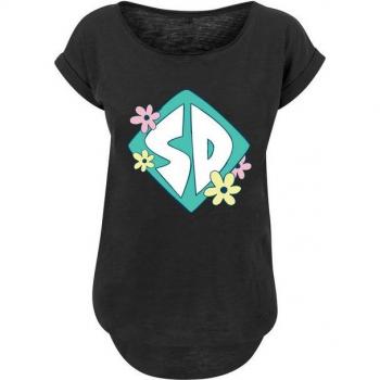 Premium F4NT4STIC Long Cut Damen‑Tee mit Scooby‑Doo‑Dog‑Tag Druck