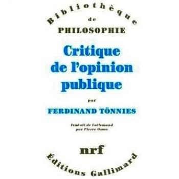 Critique de l'opinion publique