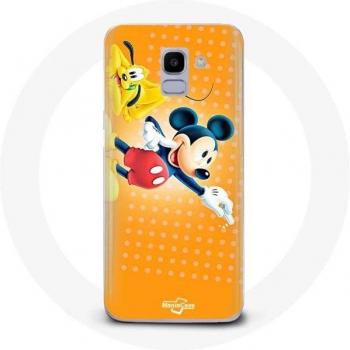 Samsung Galaxy J6 2017 Hülle mit Mickey Mouse und Pluto