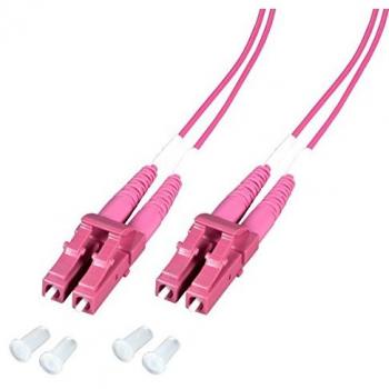 EFB 5m Duplex Fiber Cable, LC-LC, 50/125µ, OM4, Erica Violet
