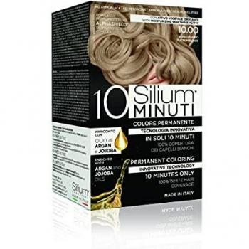 Colore Permanente 10 Minuti Biondo Platino 10,00 Silium 1 Kit
