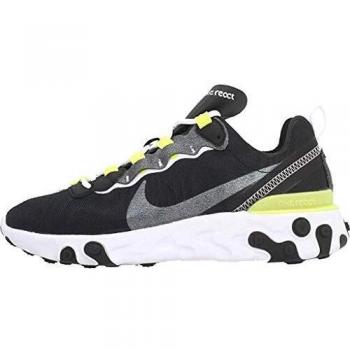 Corsa Nike React Element 55 SE – Donna – Nero/Bianco Limón – EU 38.5