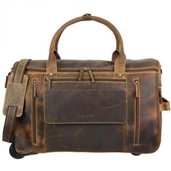 Greenburry Vintage Weekender Reisetasche mit Rollen