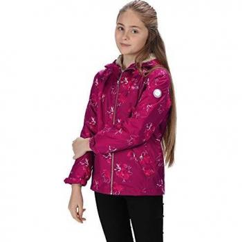 Beetroot Floral Braylee Regatta Kinderjacke, Reflex‑Isolation