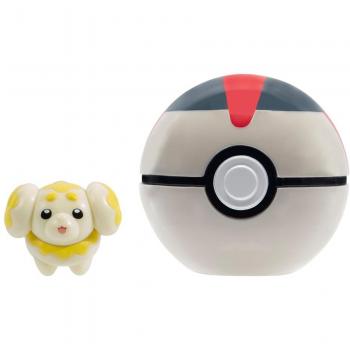 Pokémon Clip 'n' Go Fidough mit Timerball von Jazwares