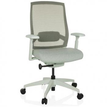 HJH Office Profesional Silla Gris Claro con Asiento de Tejido