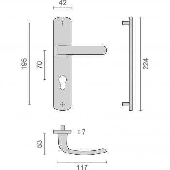 Pack ELFE 195 mm clé I noir/mat HERACLES B‑ELFE‑04