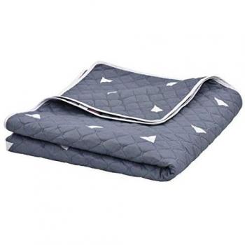 Courtepointe Bleu foncé 220 x 240 cm Tissu à ultrasons